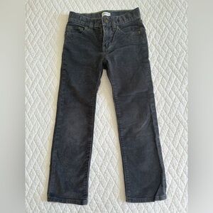 J crew Crewcuts Boys Slim Corduroy Pants, size 5, Dark Gray, EUC